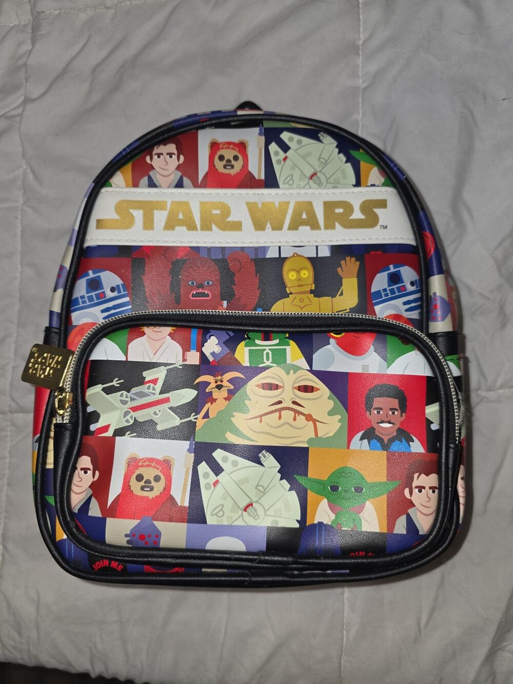 Like New Disney Star Wars character Mini Backpack bookbag tote purse bag!